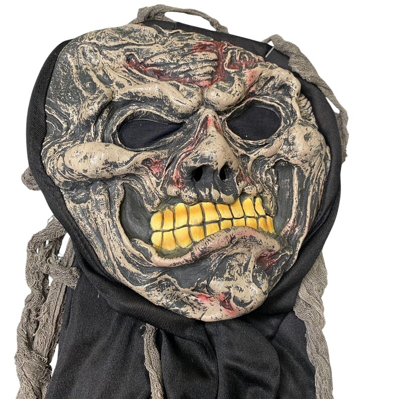 Crypt Mask VTG Easter Unlimited Crypt Creature Mask One Size Skull Skeleton NEW ...
