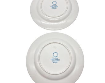 Plato de cena y ensalada Geneva de Martha Stewart, lote de dos