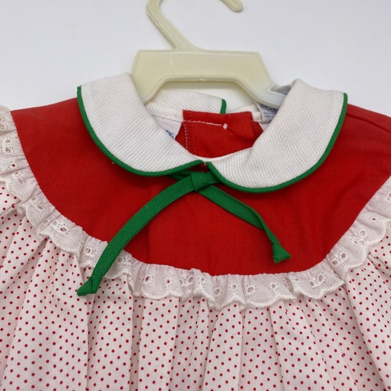 Vintage Girls Christmas swing top size 12M NOS Sa… - image 3