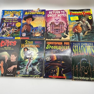 Vintage 1990s giovane adulto spaventoso tascabile capitolo libri Spooksville horror fantasma