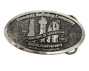 VTG Kendall Refining Oil company belt buckle 1981 limited edition