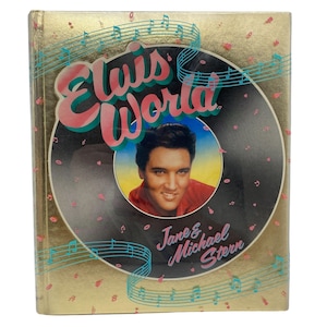 Elvis World coffee table book by Jane & Michael Stern W slip jacket cover 1987