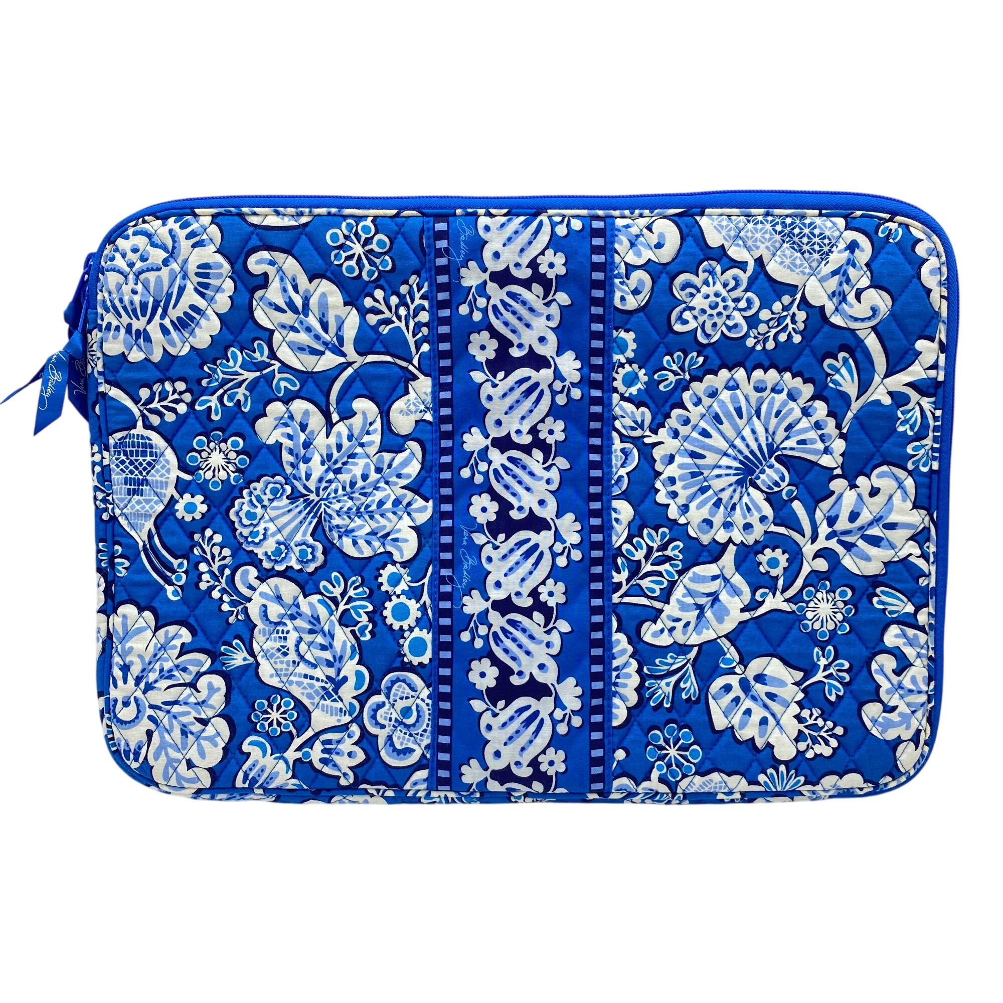 Vera Bradley Blue Lagoon Zip Around 17