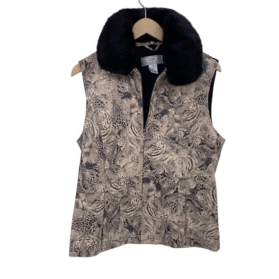 VINTAGE TIGER ANIMAL VEST フェイクファー 虎 タイガー Vintage Tiger Shirt Womens Tiger Shirt Cute Tiger Shirt