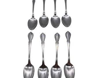 Oneida CHATEAU Teelöffel Oneidacraft Deluxe Stainless Flatware set mit 8 Müsli