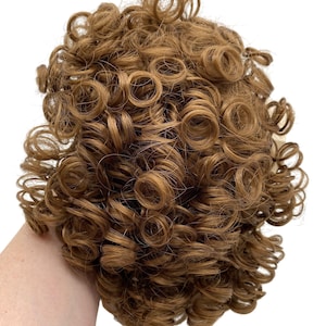 Global Dolls Candi doll wig hair size 113-14 DK Auburn Curly