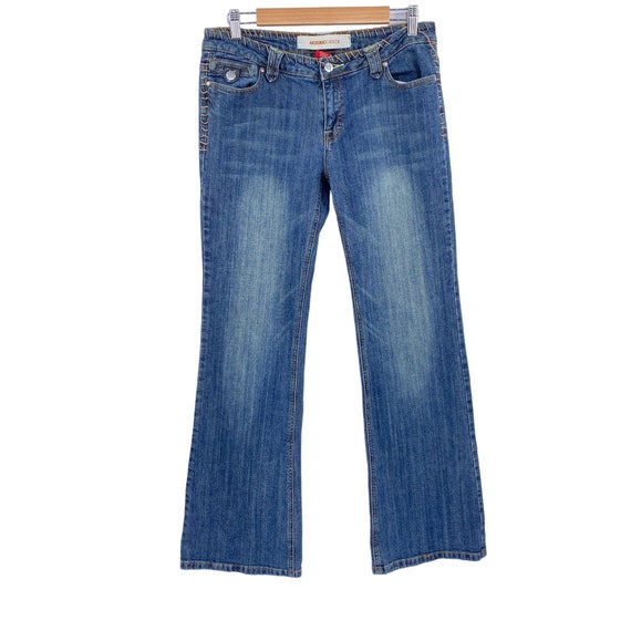 Vintage Mossimo Boot Cut Jeans Size 11 Metal Button Back