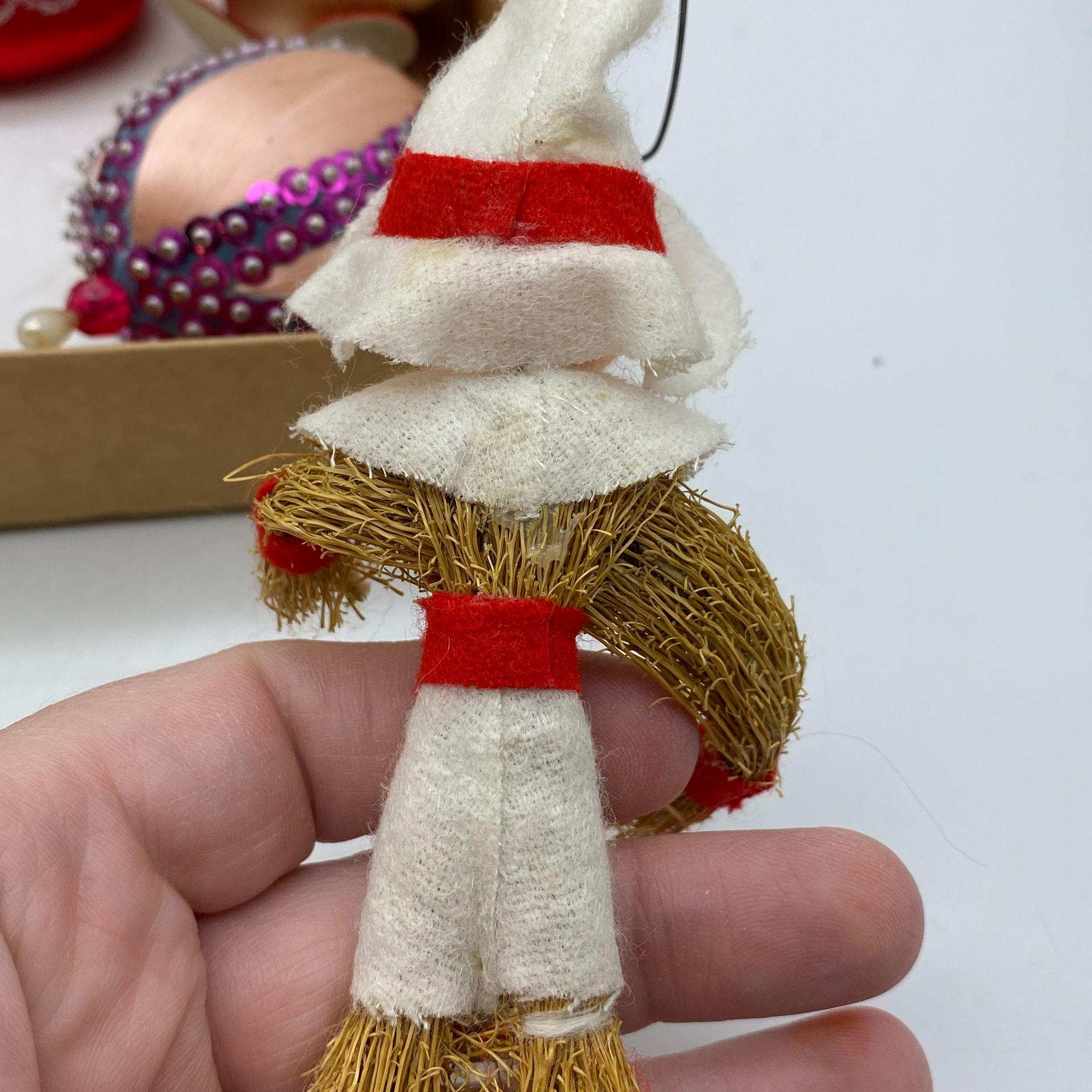 ヴィンテージクリスマスオーナメントセット サンタクロース サテン