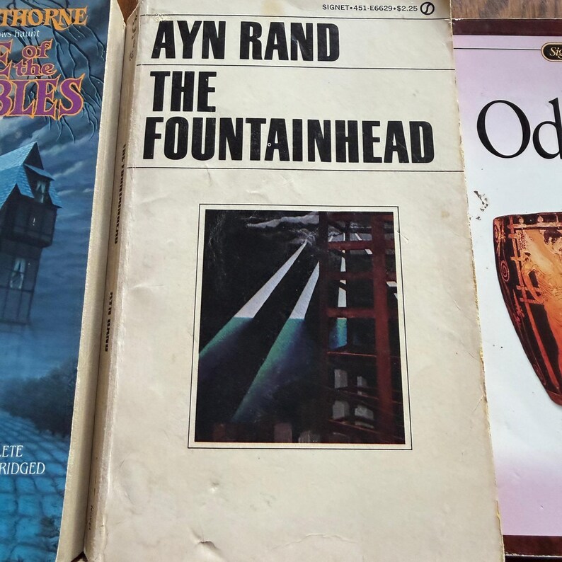 Classic Literature Book Lot Lord of the Flies Odyssey Fountainhead 6 Paperback image 4