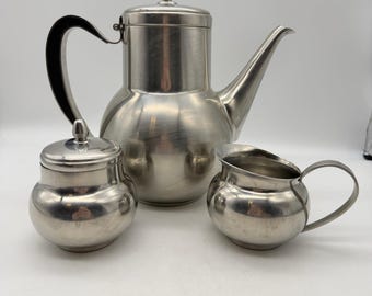 Hold/oneida Mediterranean 18/8 Stainless Tea Set + Monterey