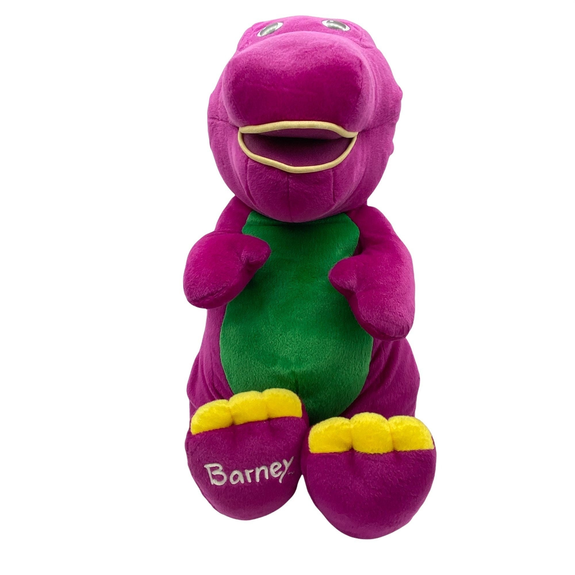 Fisher Price Jumbo Talking Barney Plush Push and Talk 2001 22 Etsy