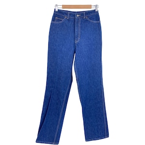 Calvin Klein vintage straight leg jeans size 26x33 10 dark MADE USA 70s 80s cotton