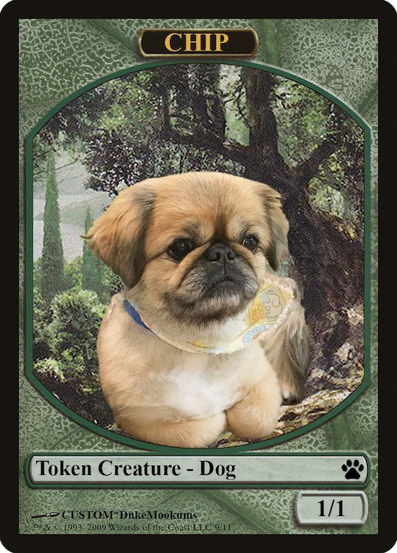 custom foil mtg cards Personalized MTG Foil Token Card