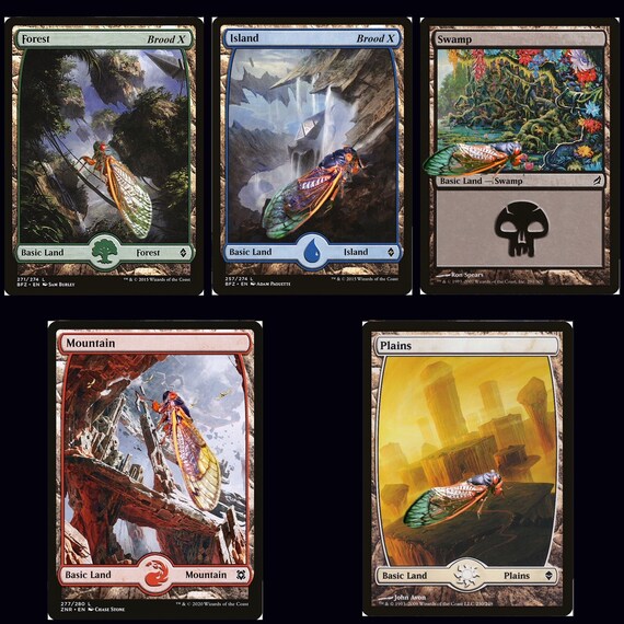MTG Cicada Brood X Special Edition Custom Foil Land Card - Etsy