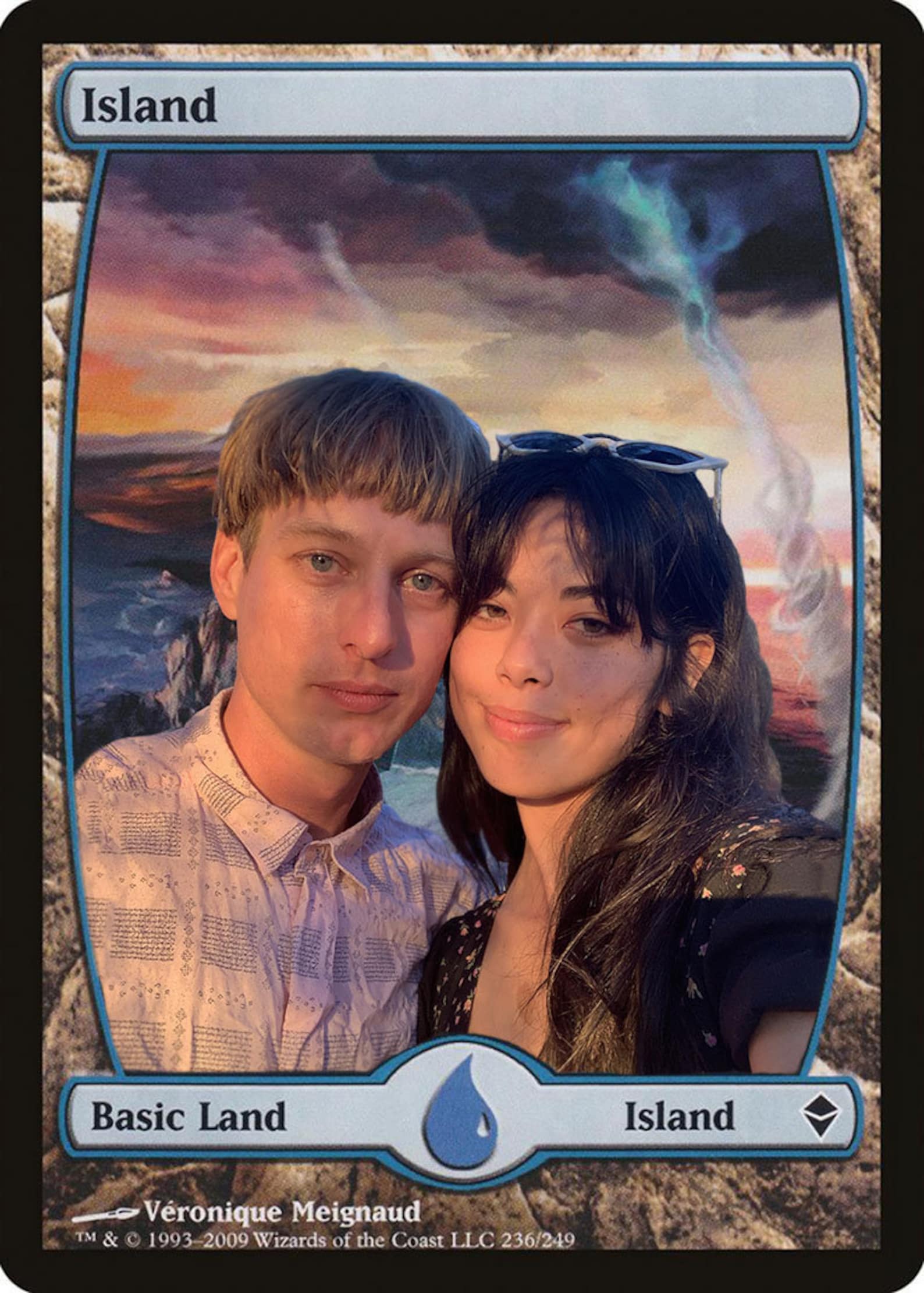 Personalized Pet Magic the Gathering Foil Land Etsy