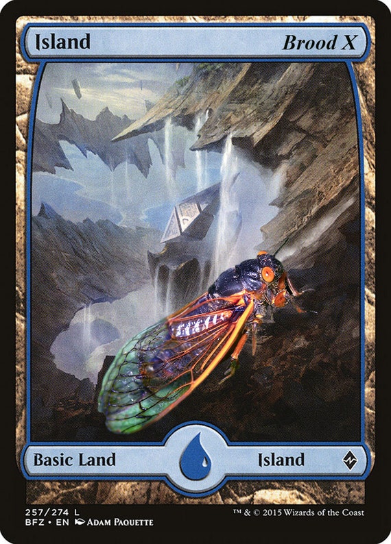 MTG Cicada Brood X Special Edition Custom Foil Land Card - Etsy