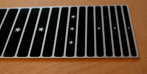 Lap Steel Guitar Fretboard Screenprinted Onto Aluminium Etsy