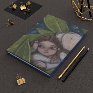 Fairy Journal, Fantasy Diary Notebook, Whimsical Fairy Art Book, Magic Hardcover Journal, Enchanted Writing Pad
