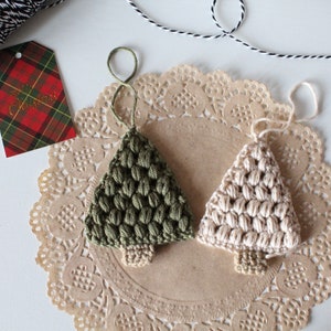 Crochet Tree Ornament | Christmas Gift Tag