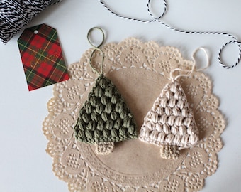 Crochet Tree Ornament | Christmas Gift Tag
