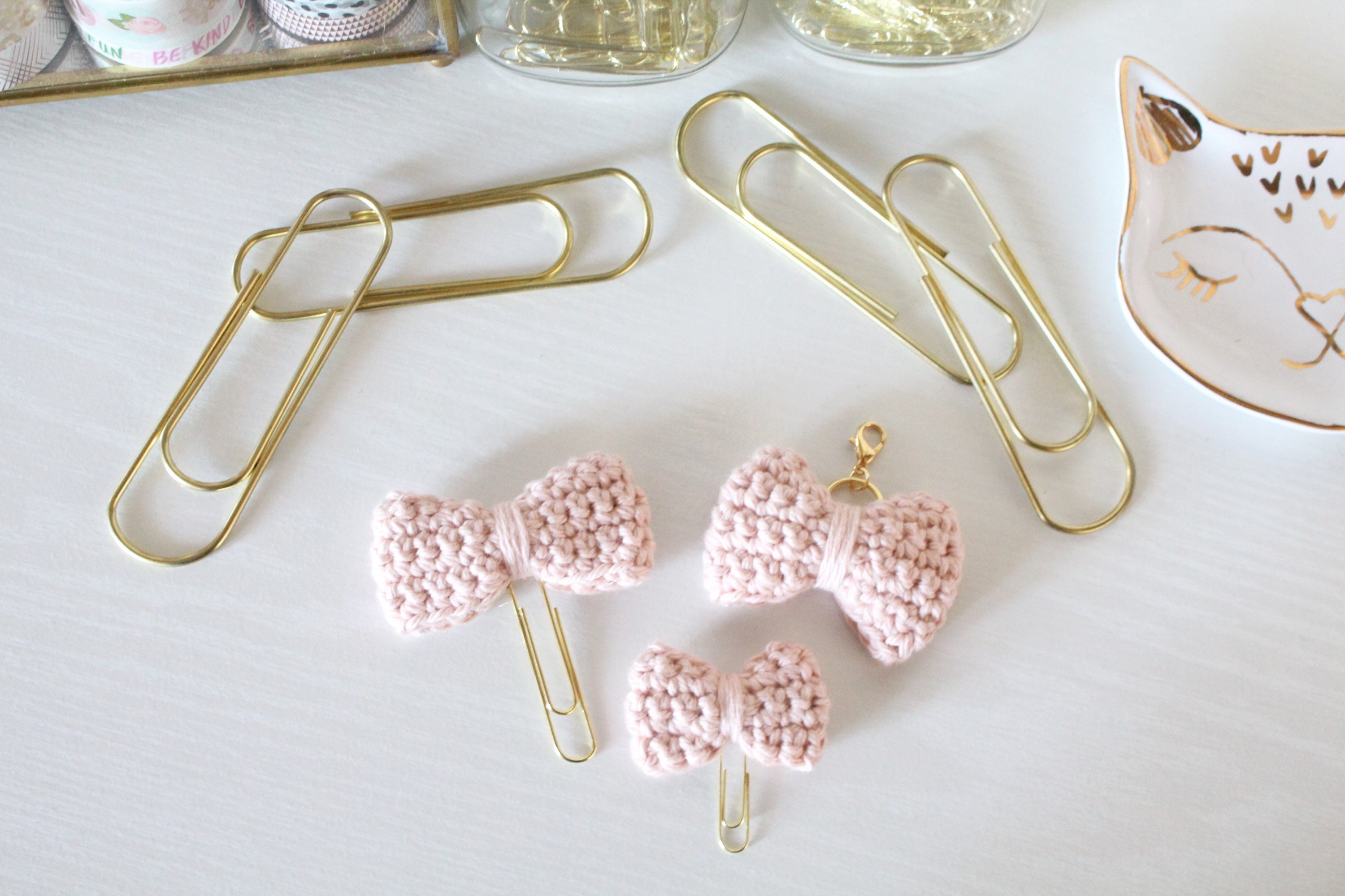 Antique Blush | Crochet Planner Paper Clip TN Charm