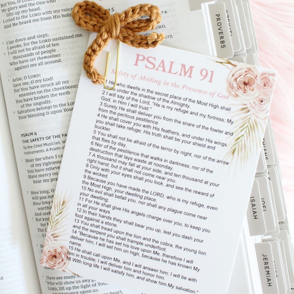 Psalms 91 Journaling Card