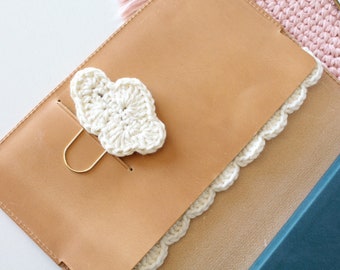 Crochet Cloud Paper Clips