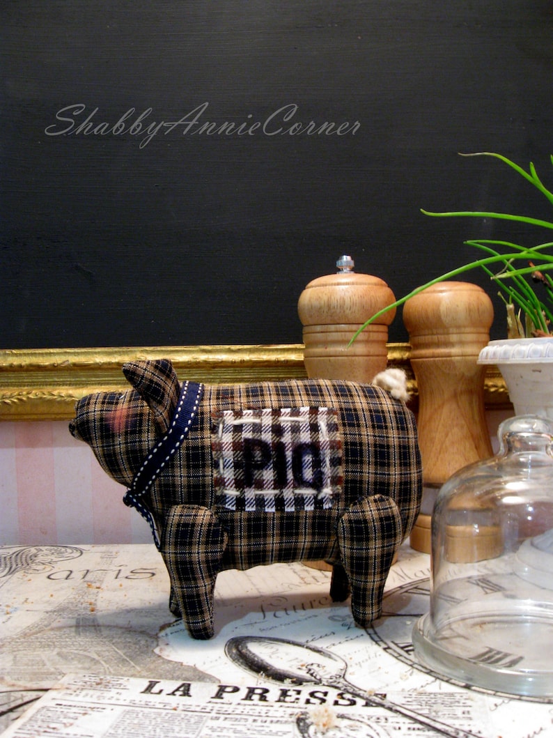 Pig Gifts Pig Decor French Chic Decor Farmhouse Decor Pig Etsy
