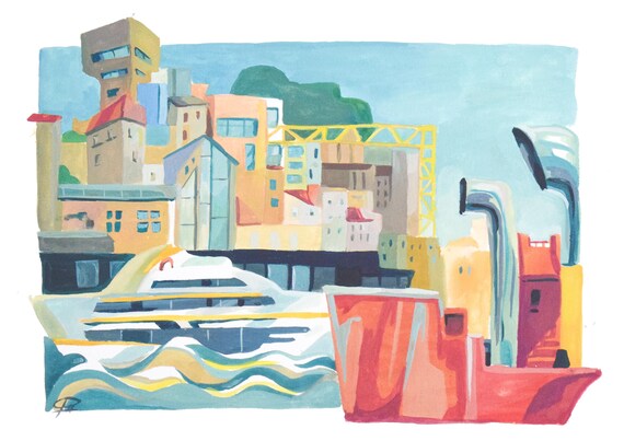 Ship and City