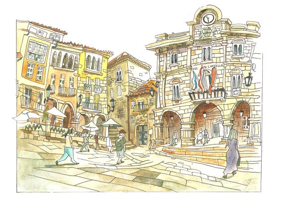 Main Square of Ourense