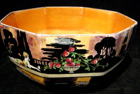 Wilkinsons Pans Garden Lustre Ware 8 25 Fruit Bowl Etsy