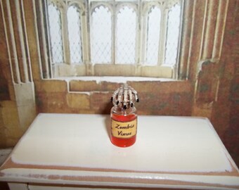 Dollhouse Miniature Potion Bottle - "Zombie Virus"