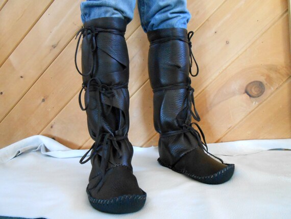 tall moccasin boots