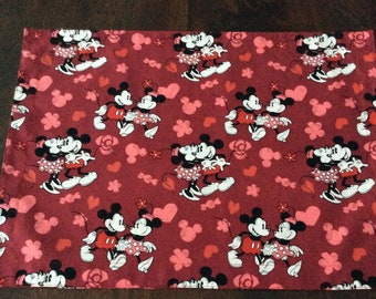 Mickey and Minnie Mouse Valentine Placemats, Set of 2 Disney Placemats