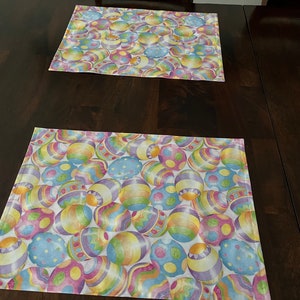 Easter Egg Placemats, Set of 2, Reversible image 6