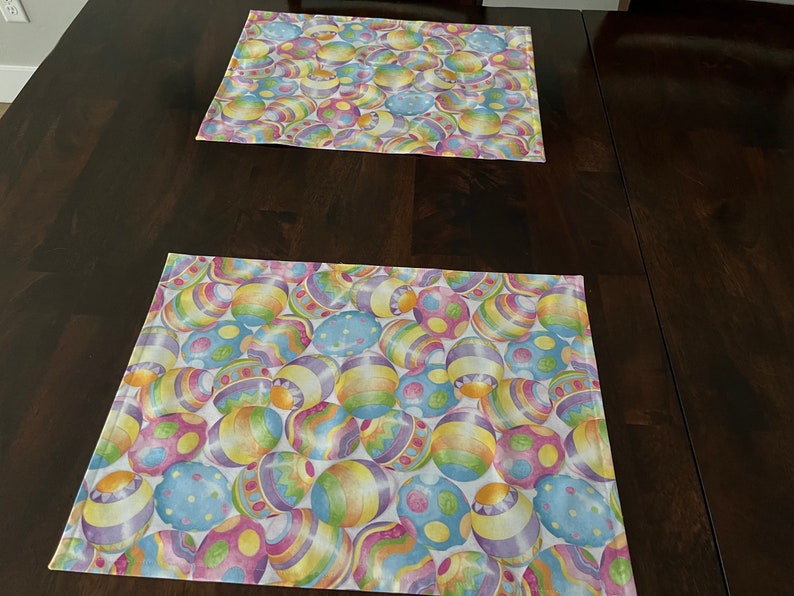 Easter Egg Placemats, Set of 2, Reversible image 6