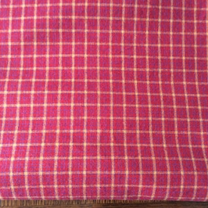 Red Plaid Flannel Fabric