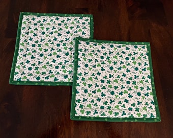 St. Patrick’s Pot Holders/Hot Pads, Set of 2