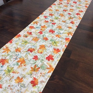 Autumn Leaf Table Runner, Maple Leaf Table Runner