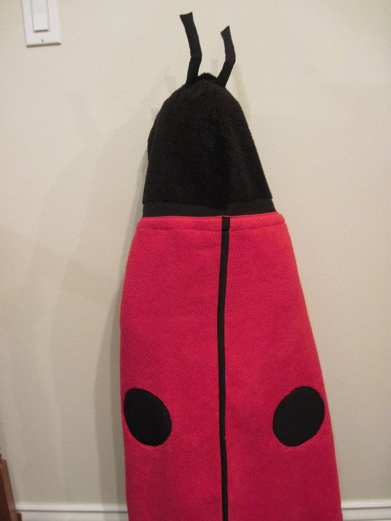 Ladybug Hooded Towel