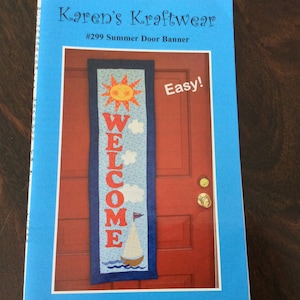 Quilted Wall Hanging Pattern, Summer Door Banner Pattern