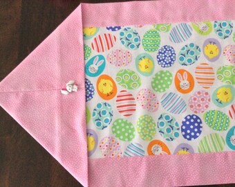 Easter Eggs Table Runner - bunnies, chicks, and eggs