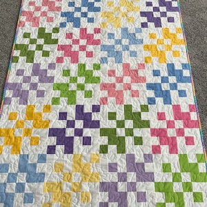Pastel Baby Quilt/Toddler Quil/Lap Quilt