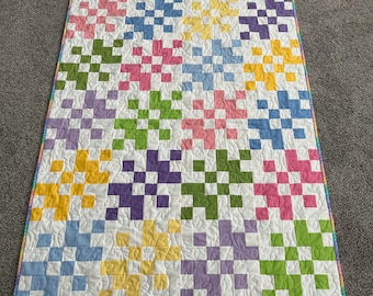 Pastel Baby Quilt/Toddler Quil/Lap Quilt