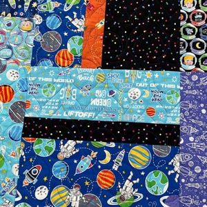 Outer Space Quilt, Astronaut Quilt
