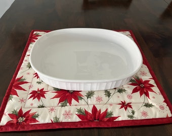 Poinsettia Trivet/Large Pot Holder