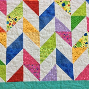 Rainbow Baby Quilt, Toddler Quilt, Wall Decor