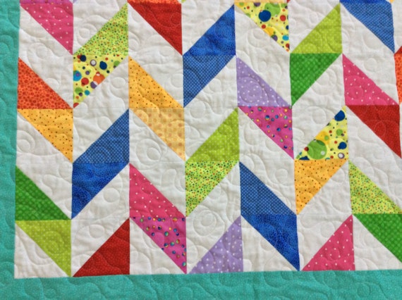 Rainbow cot quilt hotsell