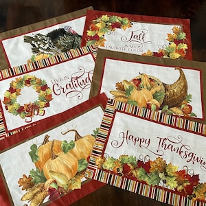 Thanksgiving Placemats, Set of 6