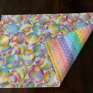 Easter Egg Placemats, Set of 2, Reversible image 3